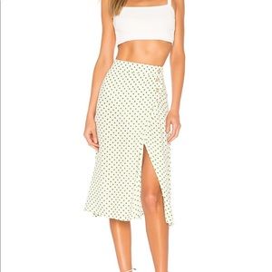 Faithfull The Brand Racquel Midi Skirt XS